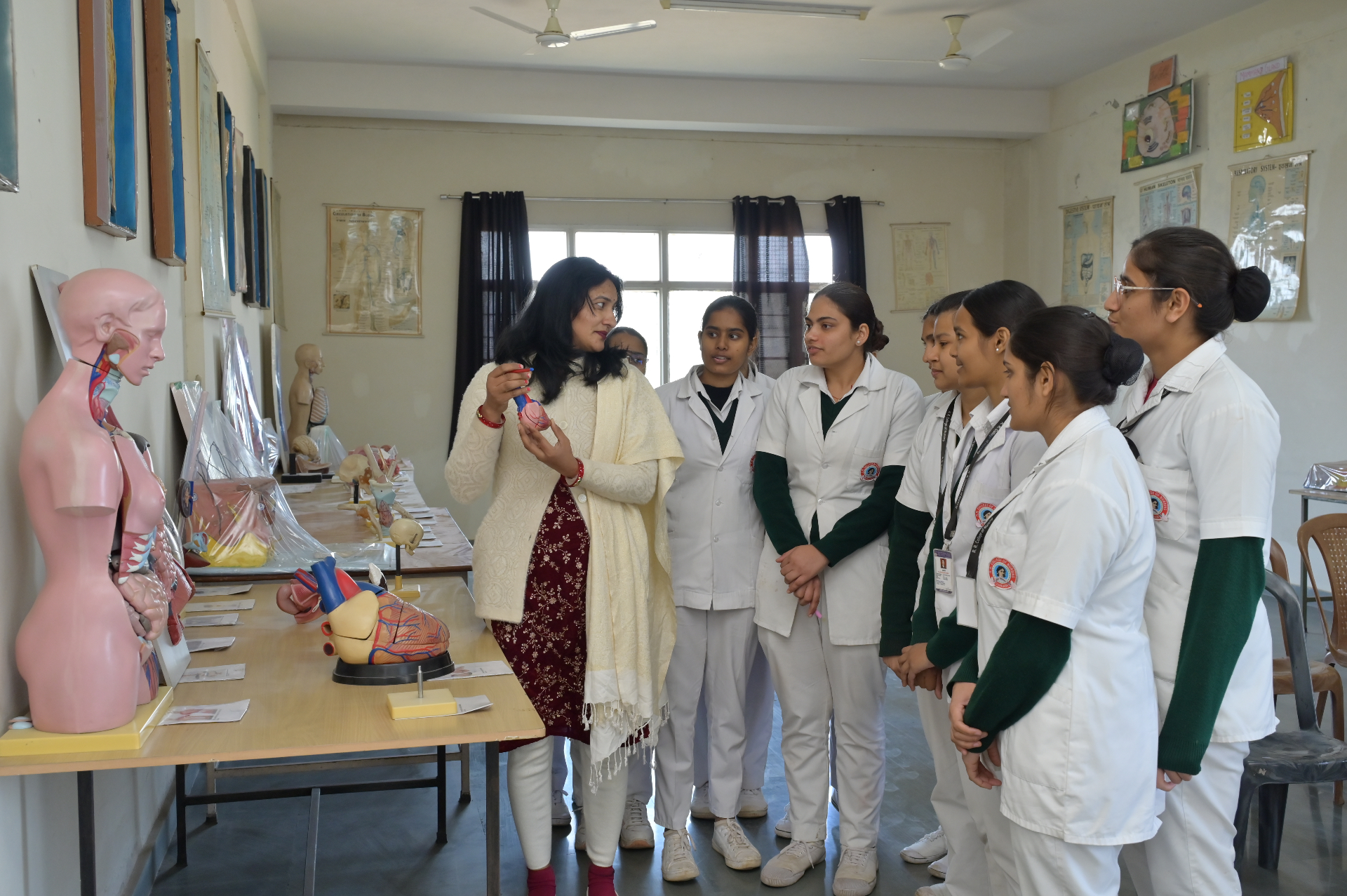 Nursing students in class at Krinav.life partner institution